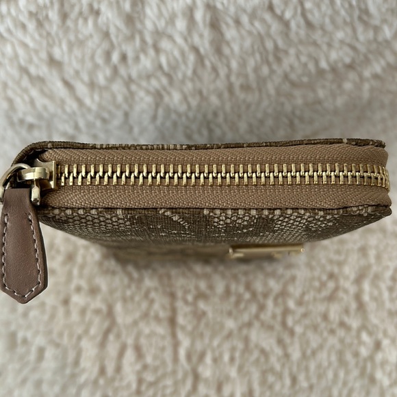 Valentino Leather Lace Floral Print Zip Around Wallet - Picture 5 of 12